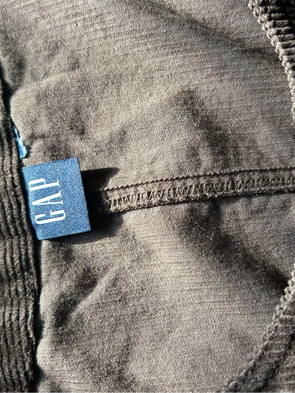 GAP Sleeveless Button-Front Mini Dress in Dark Brown - Picture 10 of 11